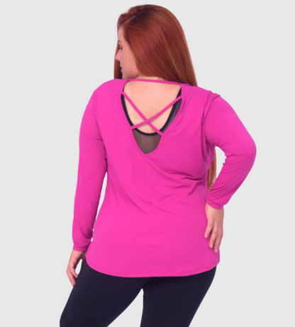 Plus Size P.E.T. Dry® Long-Sleeve Tee