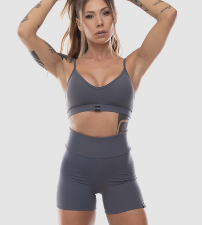 Gray Sports Bra