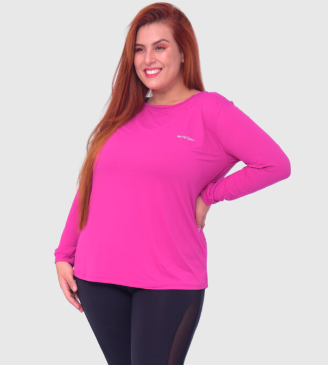 Plus Size P.E.T. Dry® Long-Sleeve Tee