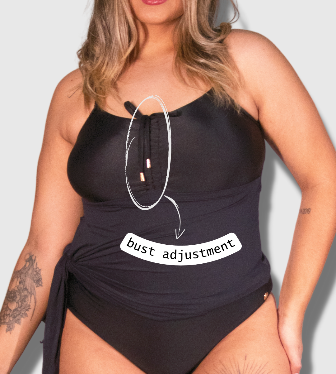 Milla Plus Size Swim-Dress with Cover-Up