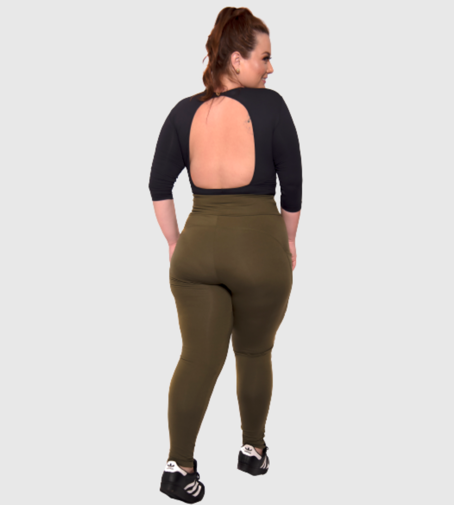 Plus Size Fitness Bodysuit with UV Protection