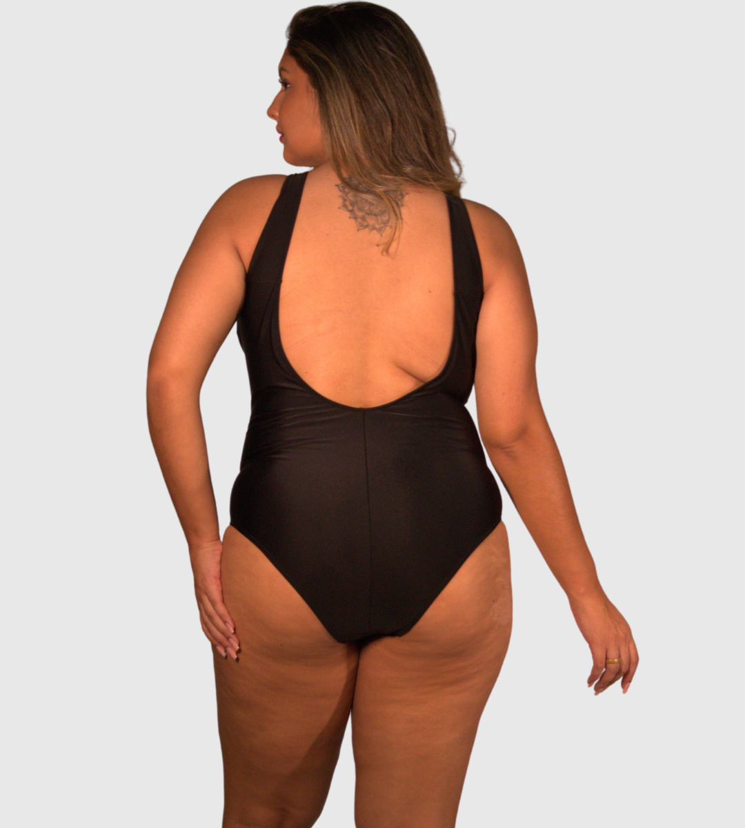 Martinica Plus Size Shine Black Swimsuit