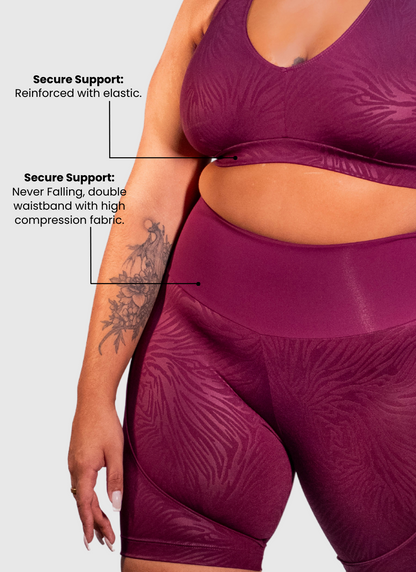 Plus Size High Waisted Compression Shorts with Cellulite-Masking Technology