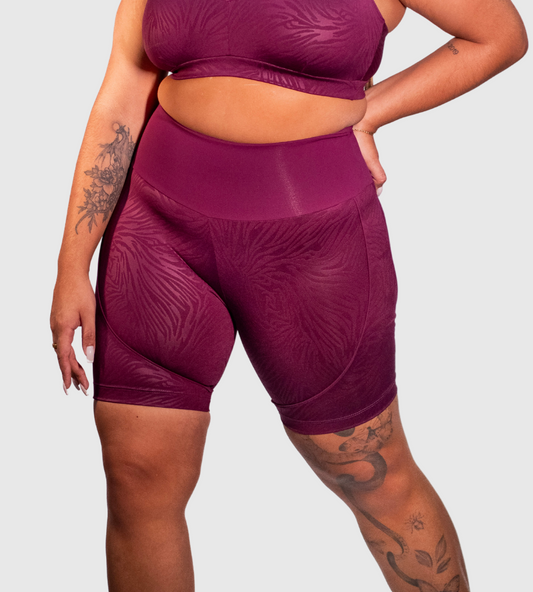 Plus Size High Waisted Compression Shorts with Cellulite-Masking Technology