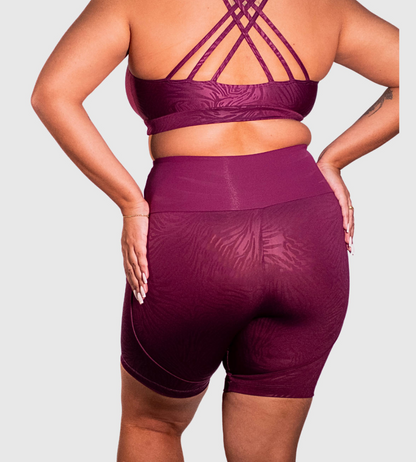 Plus Size High Waisted Compression Shorts with Cellulite-Masking Technology