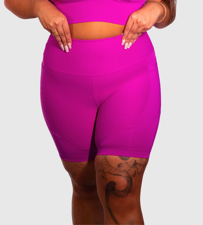 High Compression Plus Size Long Shorts with Pockets
