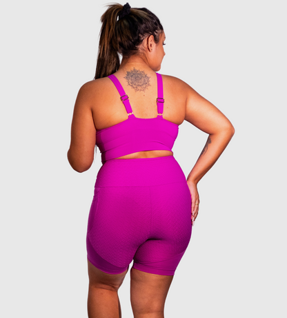 High Compression Plus Size Long Shorts with Pockets